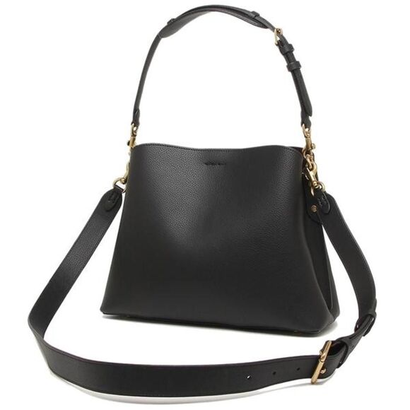 Coach Shoulder Bag Black Leather - Picture 5 of 7